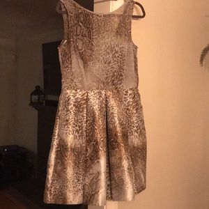 Snakeskin print dress